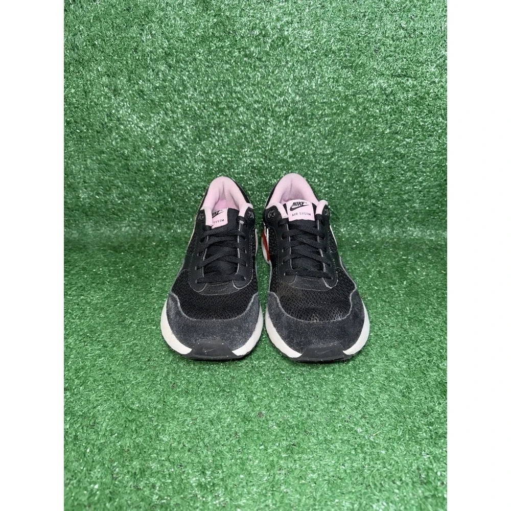 Nike Air Max Systm Boys Size‎ 7Y Black Red Athletic Shoes Sneakers FQ8959-001